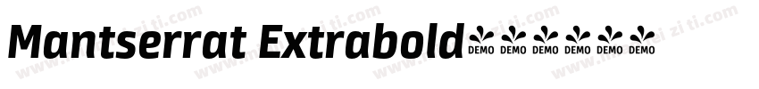 Mantserrat Extrabold字体转换